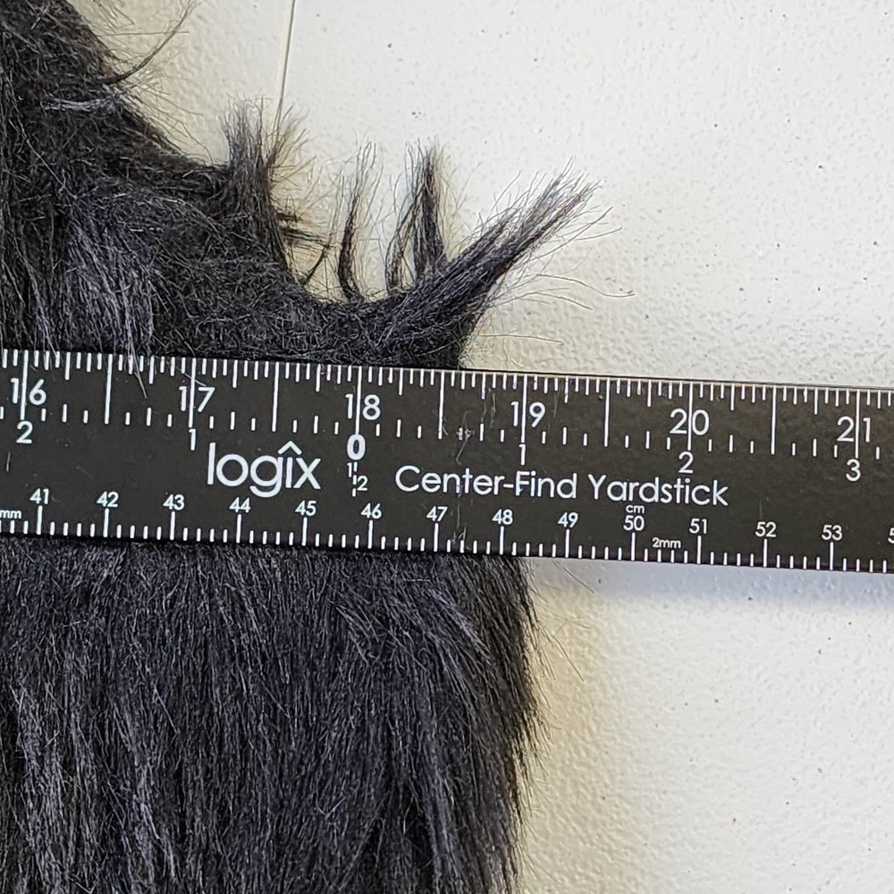 Gianni Bini Black Faux Fur Vest Size XS - Picture 5 of 7